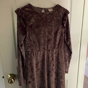pink/purple velvet dress